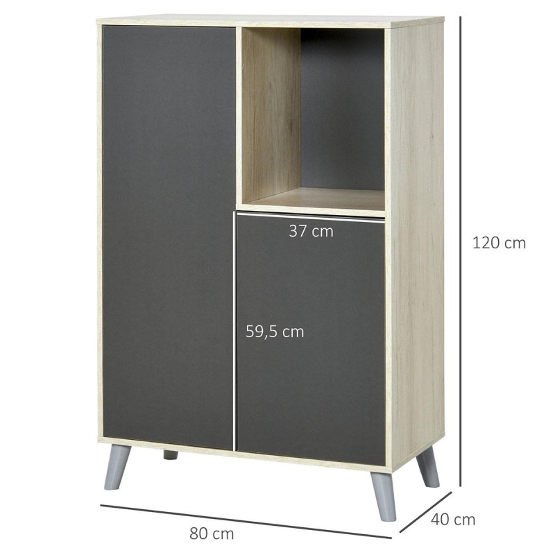 Armario TUCSON en Madera color Gris