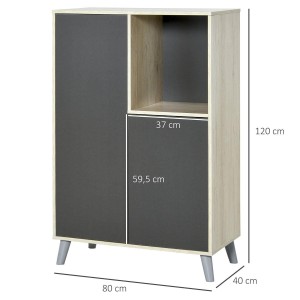 Armario TUCSON en Madera color Gris