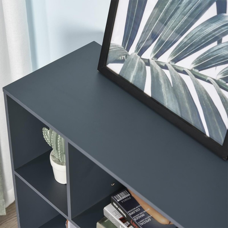 Estantería ORLANDO en Madera color Azul y Haya