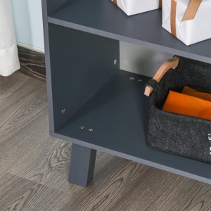 Estantería ORLANDO en Madera color Azul y Haya