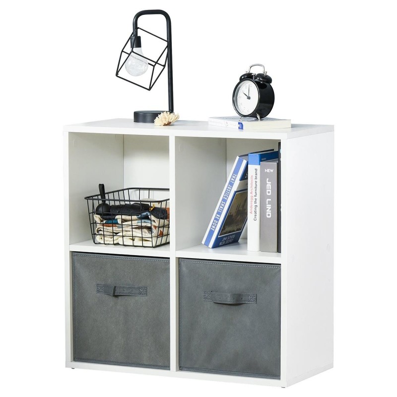 Estantería DAVOS, Moderna y funcional, en Madera color Blanco