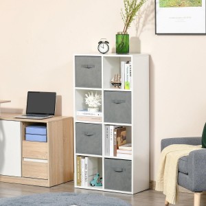 Estantería COLORADO, Moderna y funcional, en Madera color Blanco
