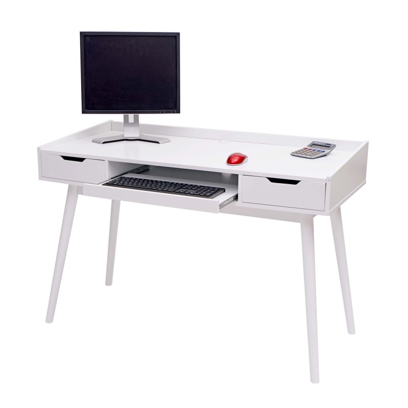Mesa de Ordenador NYME en Madera color Blanco