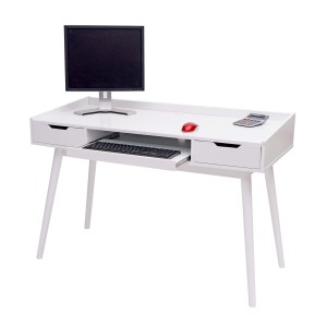 Mesa de Ordenador NYME en Madera color Blanco