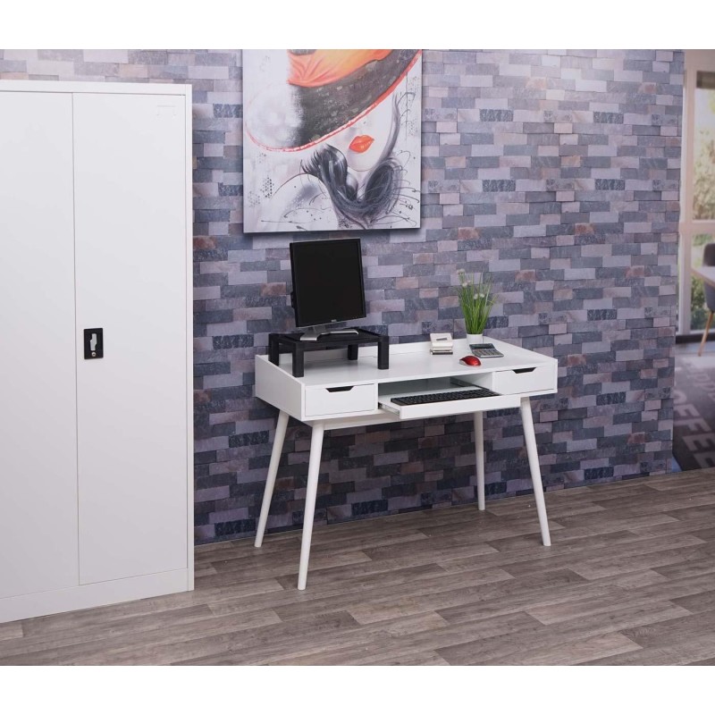 Mesa de Ordenador NYME en Madera color Blanco