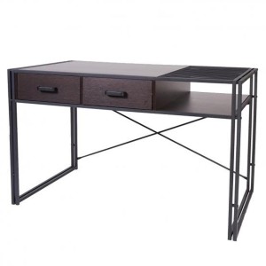 Mesa para Ordenador ROXY, 120x70x76 cm, color Marrón oscuro