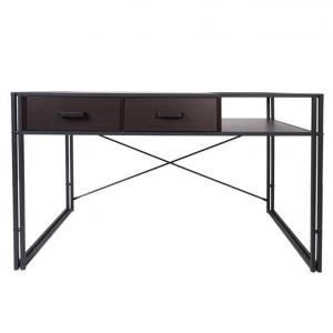 Mesa para Ordenador ROXY, 120x70x76 cm, color Marrón oscuro