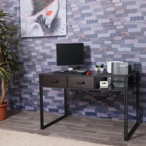 Mesa para Ordenador ROXY, 120x70x76 cm, color Marrón oscuro