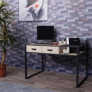 Mesa para Ordenador ROXY, 120x70x76 cm, color Marrón oscuro