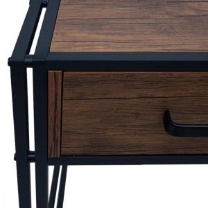 Mesa para Ordenador ROXY, 120x70x76 cm, color Marrón oscuro