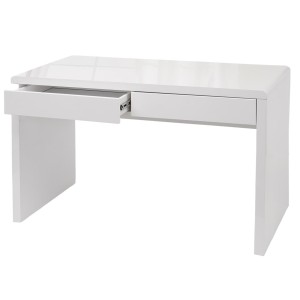 Mesa de Ordenador MANCHESTER, 100x60x75 cm, en Madera color Blanco