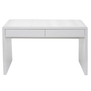 Mesa de Ordenador MANCHESTER, 100x60x75 cm, en Madera color Blanco