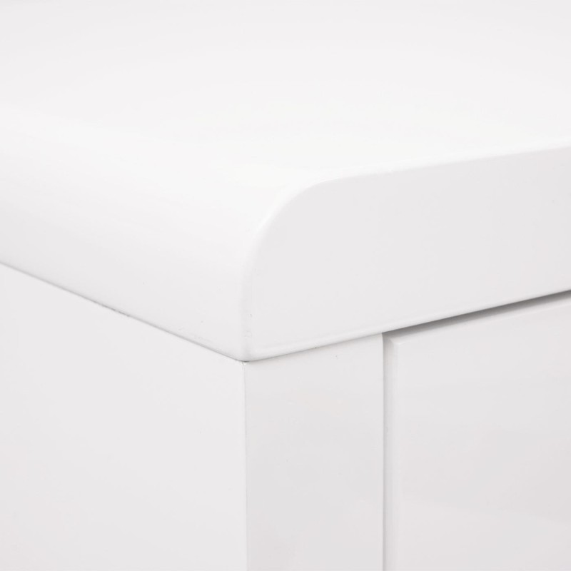 Mesa de Ordenador MANCHESTER, 100x60x75 cm, en Madera color Blanco