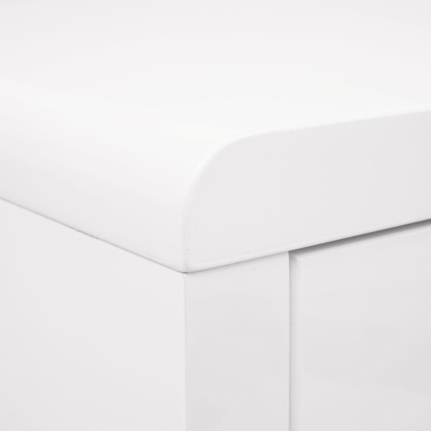 Mesa de Ordenador MANCHESTER, 100x60x75 cm, 2 Cajones, en Madera color Blanco