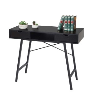 Mesa para Ordenador NILSA, 120x60x76 cm, color Negro