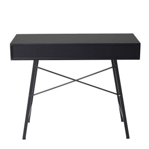 Mesa para Ordenador NILSA, 120x60x76 cm, color Negro