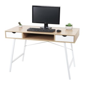 Mesa para Ordenador NILSA, 120x60x76 cm, color Negro