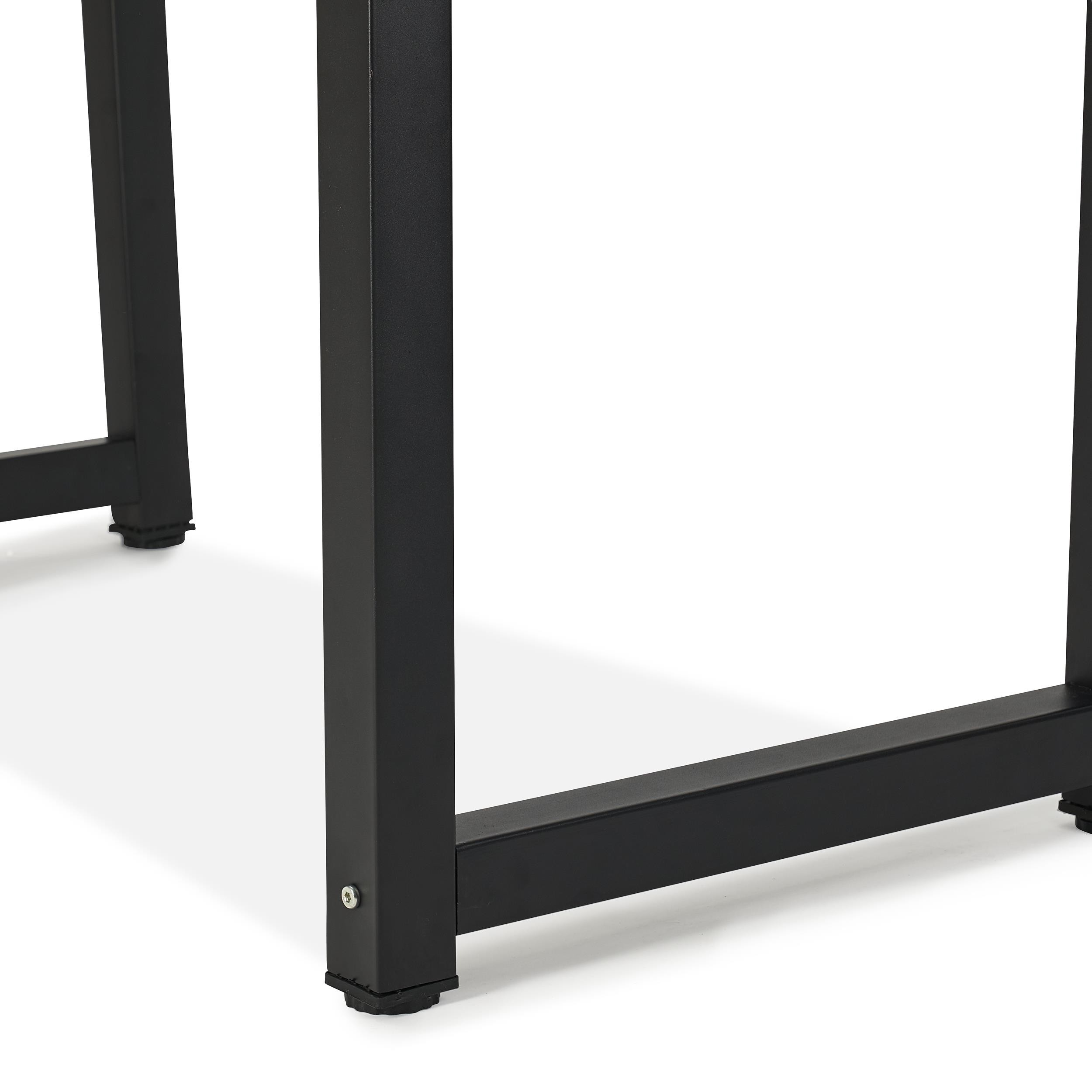 Mesa de Oficina DINA, 120x60x75cm, Estructura Metálica, Madera Color Blanco
