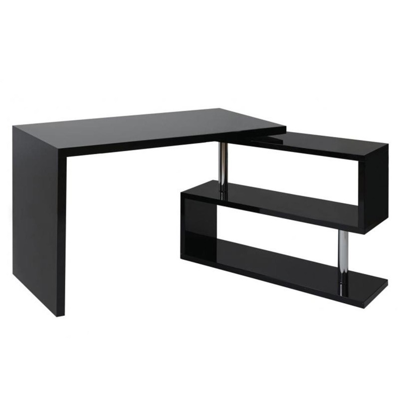 Mesa de Ordenador CLAIRE en Madera color Negro