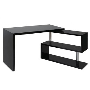 Mesa de Ordenador CLAIRE en Madera color Negro