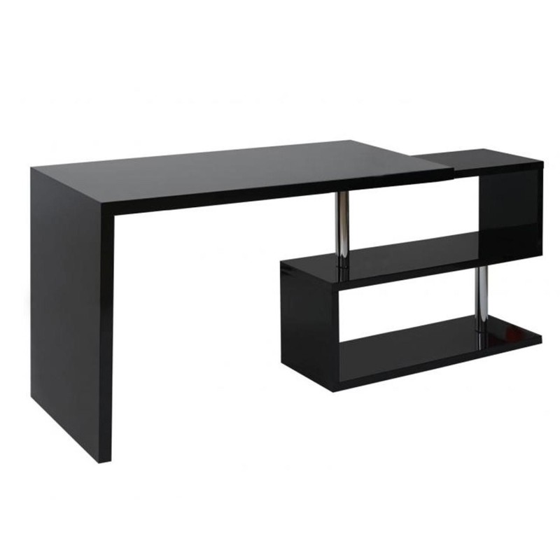 Mesa de Ordenador CLAIRE en Madera color Negro