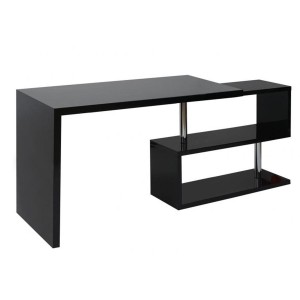 Mesa de Ordenador CLAIRE en Madera color Negro