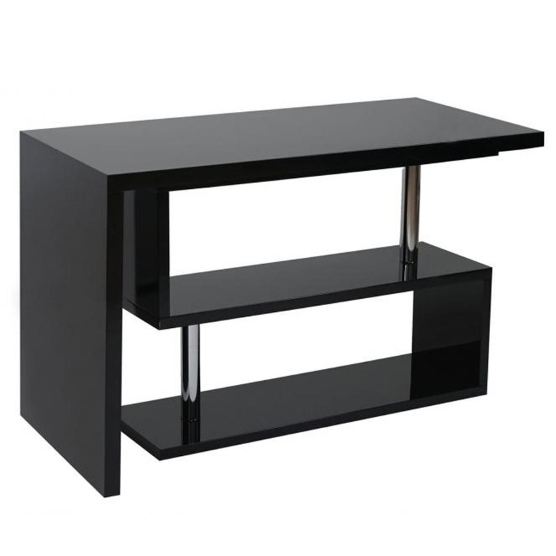 Mesa de Ordenador CLAIRE en Madera color Negro