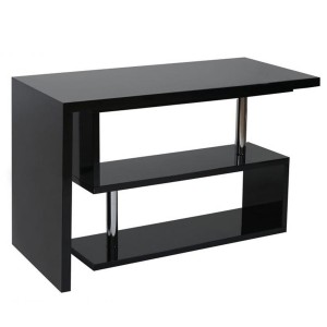 Mesa de Ordenador CLAIRE en Madera color Negro