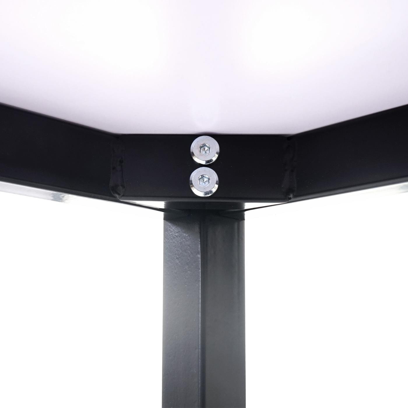 Mesa de oficina DEMI, dimensiones 120x80x74,5 cm, Estructura Metálica y Superficie en Madera Color Negro
