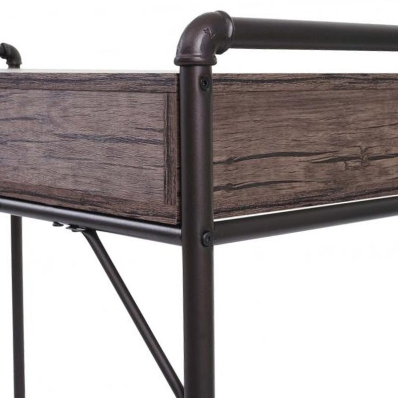Mesa para Ordenador ZENIT, 120x60x75 cm, color Marrón oscuro