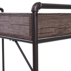 Mesa para Ordenador ZENIT, 120x60x75 cm, color Marrón oscuro