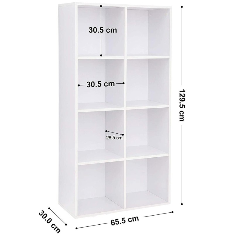 Estantería HIDRA, 8 compartimentos, en Madera 