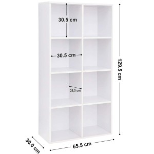 Estantería HIDRA, 8 compartimentos, en Madera 