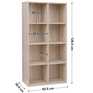 Estantería HIDRA, 8 compartimentos, en Madera 