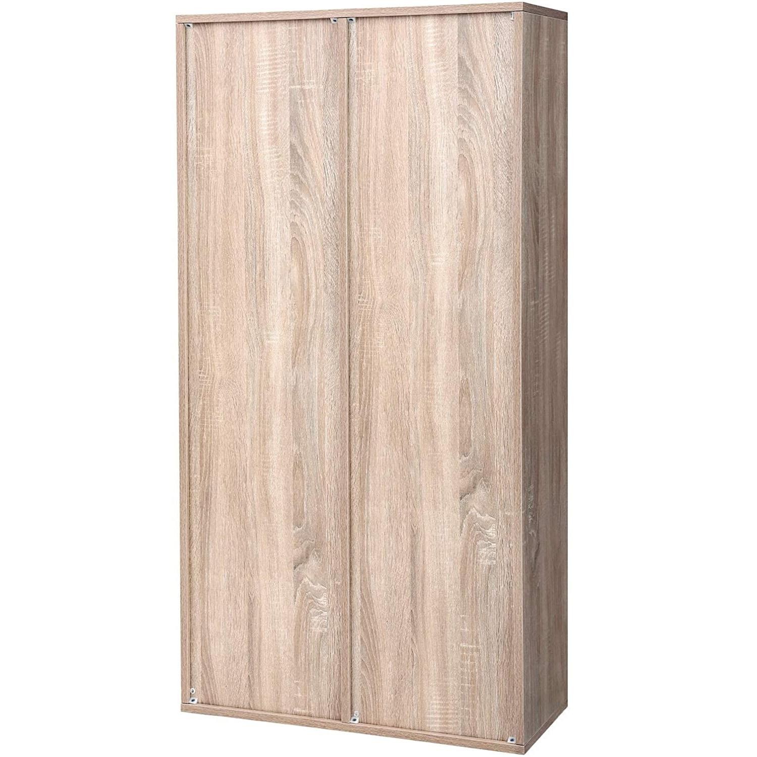 Estantería HINDRA, 129x65x30 cm, Diseño Moderno, 8 Compartimentos, en Madera color Roble
