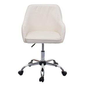 Silla de Oficina LINDA en Terciopelo color Negro