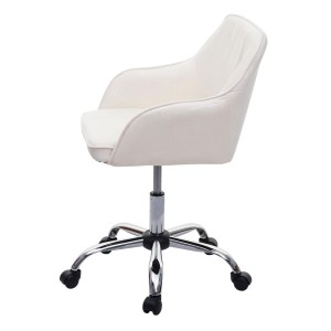 Silla de Oficina LINDA en Terciopelo color Negro