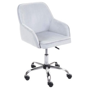 Silla de Oficina LINDA en Terciopelo color Negro