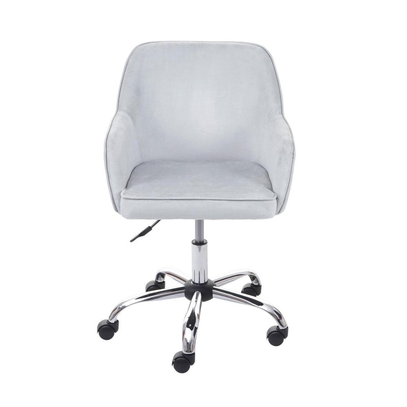 Silla de Oficina LINDA en Terciopelo color Negro