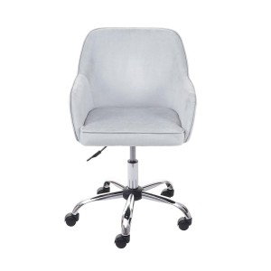Silla de Oficina LINDA en Terciopelo color Negro
