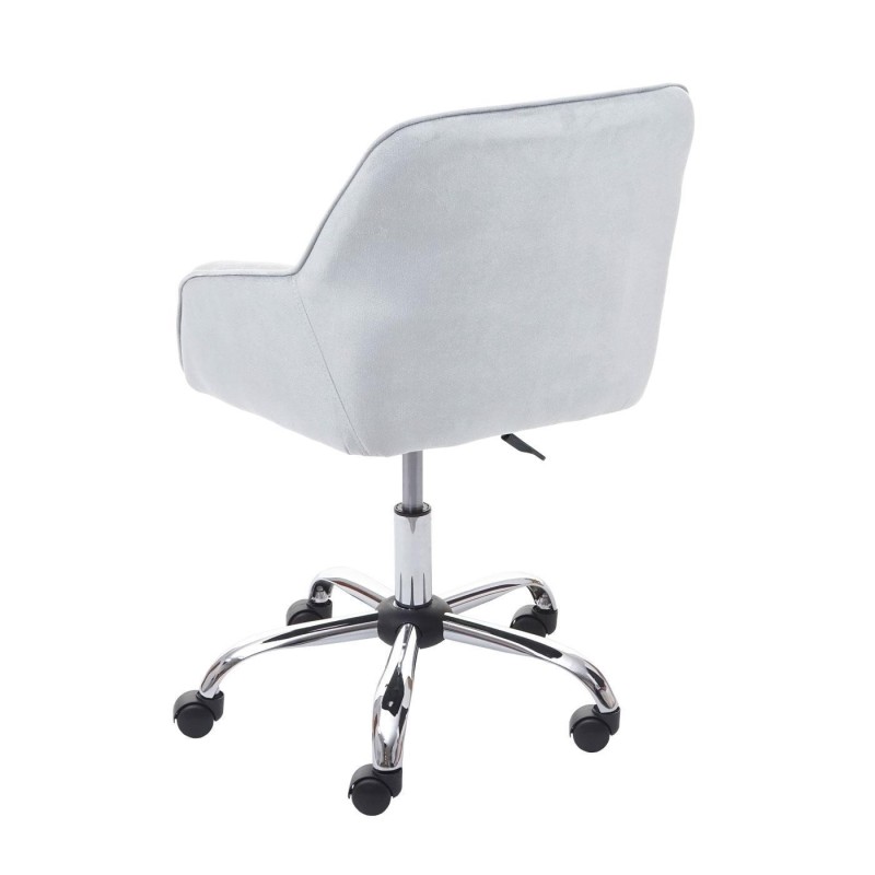 Silla de Oficina LINDA en Terciopelo color Negro
