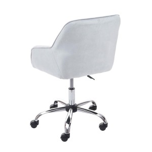 Silla de Oficina LINDA en Terciopelo color Negro