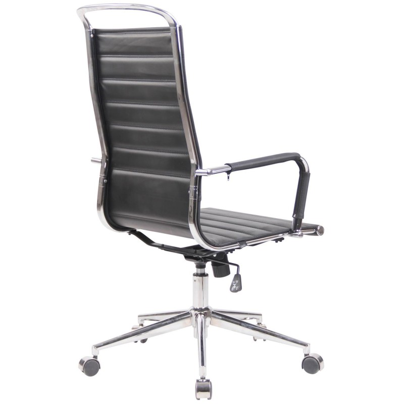 Silla de Oficina BRANES PIEL REAL color Negro