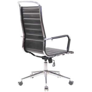 Silla de Oficina BRANES PIEL REAL color Negro