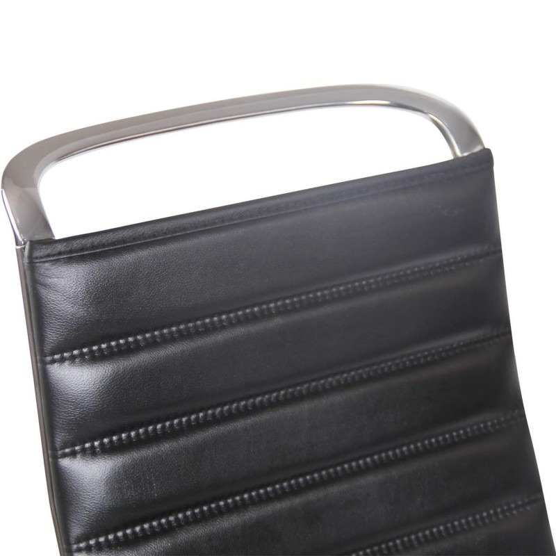 Silla de Oficina BRANES PIEL REAL color Negro