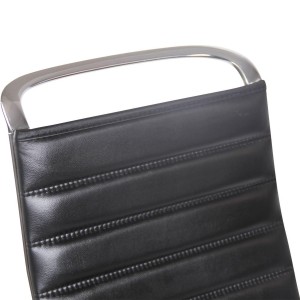 Silla de Oficina BRANES PIEL REAL color Negro