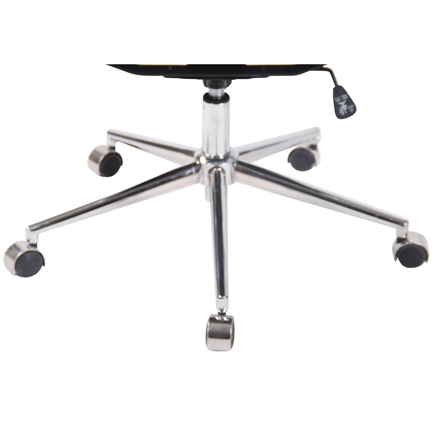 Silla de Oficina BRANES PIEL REAL, Base Metálica, Diseño con Elegantes Costuras, color Negro