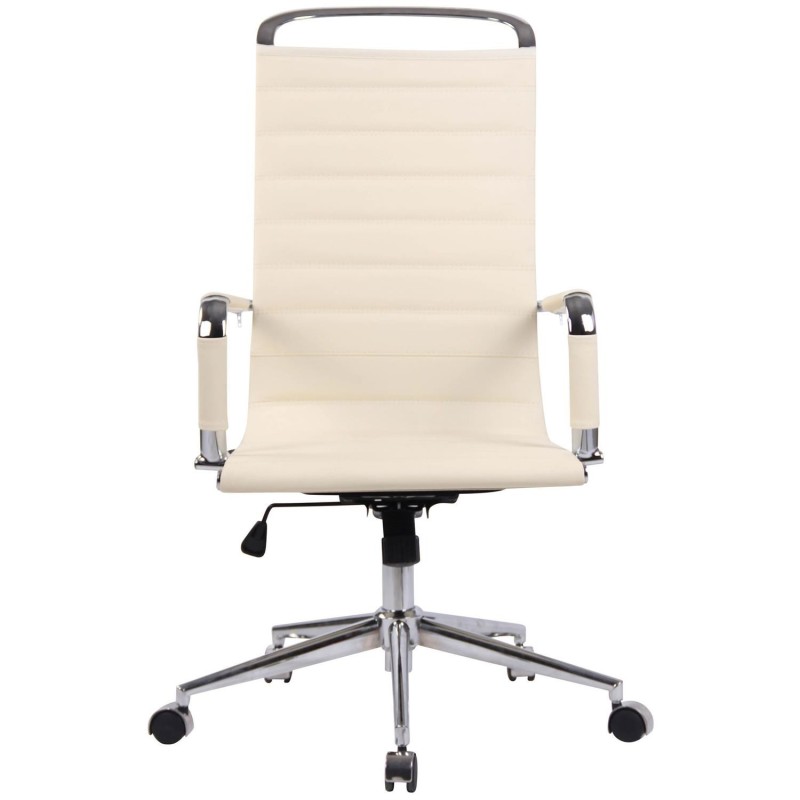 Silla de Oficina BRANES PIEL REAL color Negro