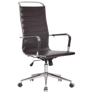 Silla de Oficina BRANES PIEL REAL color Negro