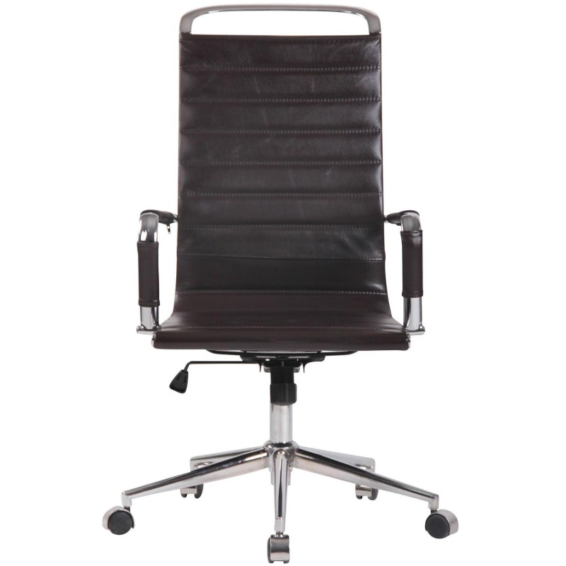 Silla de Oficina BRANES PIEL REAL color Negro